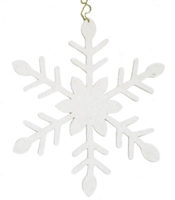 Artisan Assorted Wooden Snowflake Christmas Ornament- Set of 8 Arcadia Home