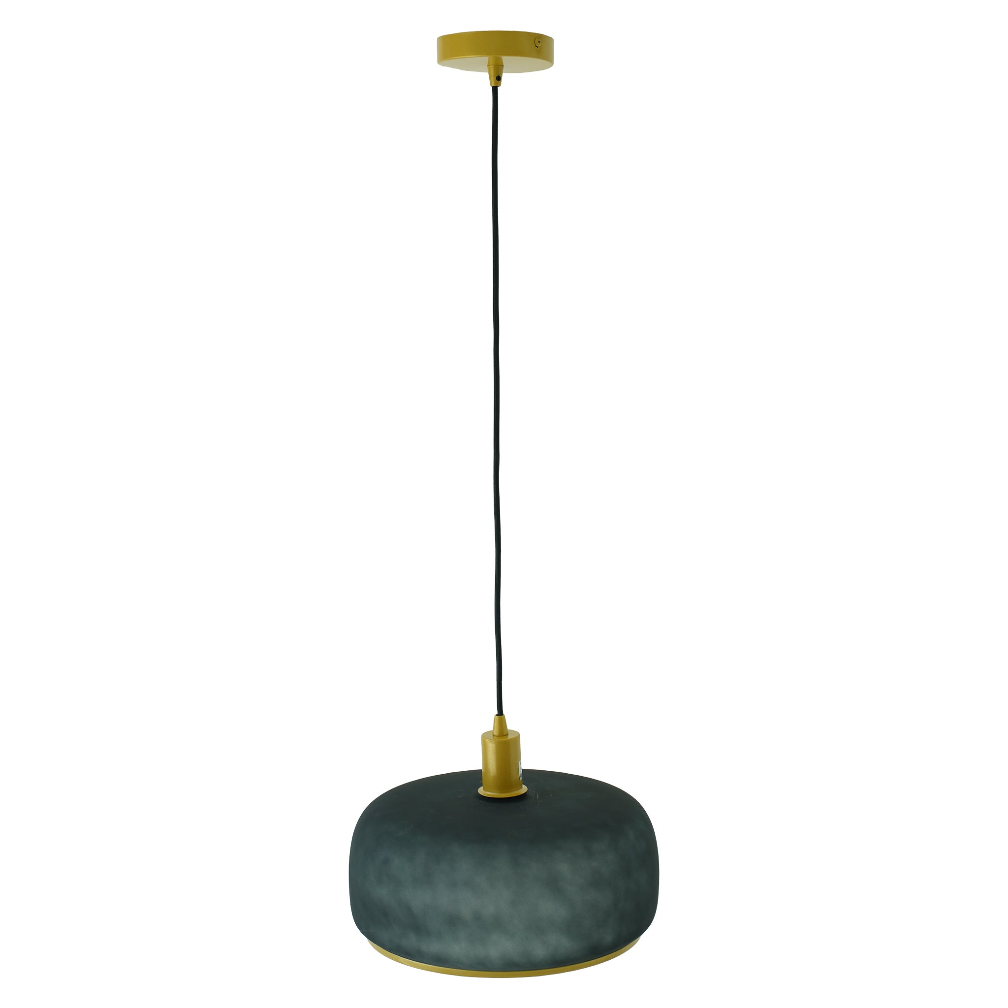 Dune Pendant Lamp - Black Sprayed and Gold – Luxury Lighting – Curated