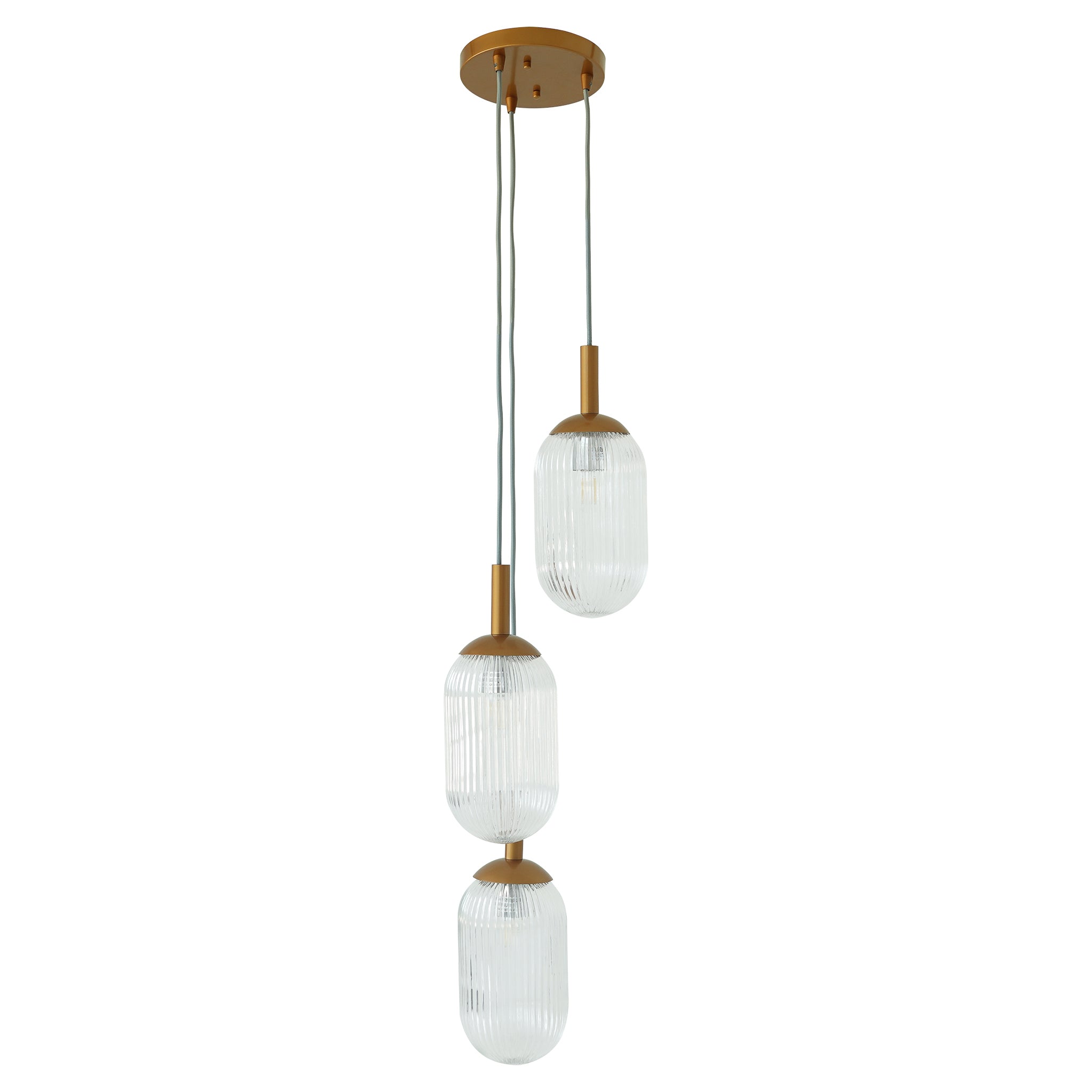 Gala Pendant Lamp - Bronze and Clear – Luxury Lighting – Curated by SH