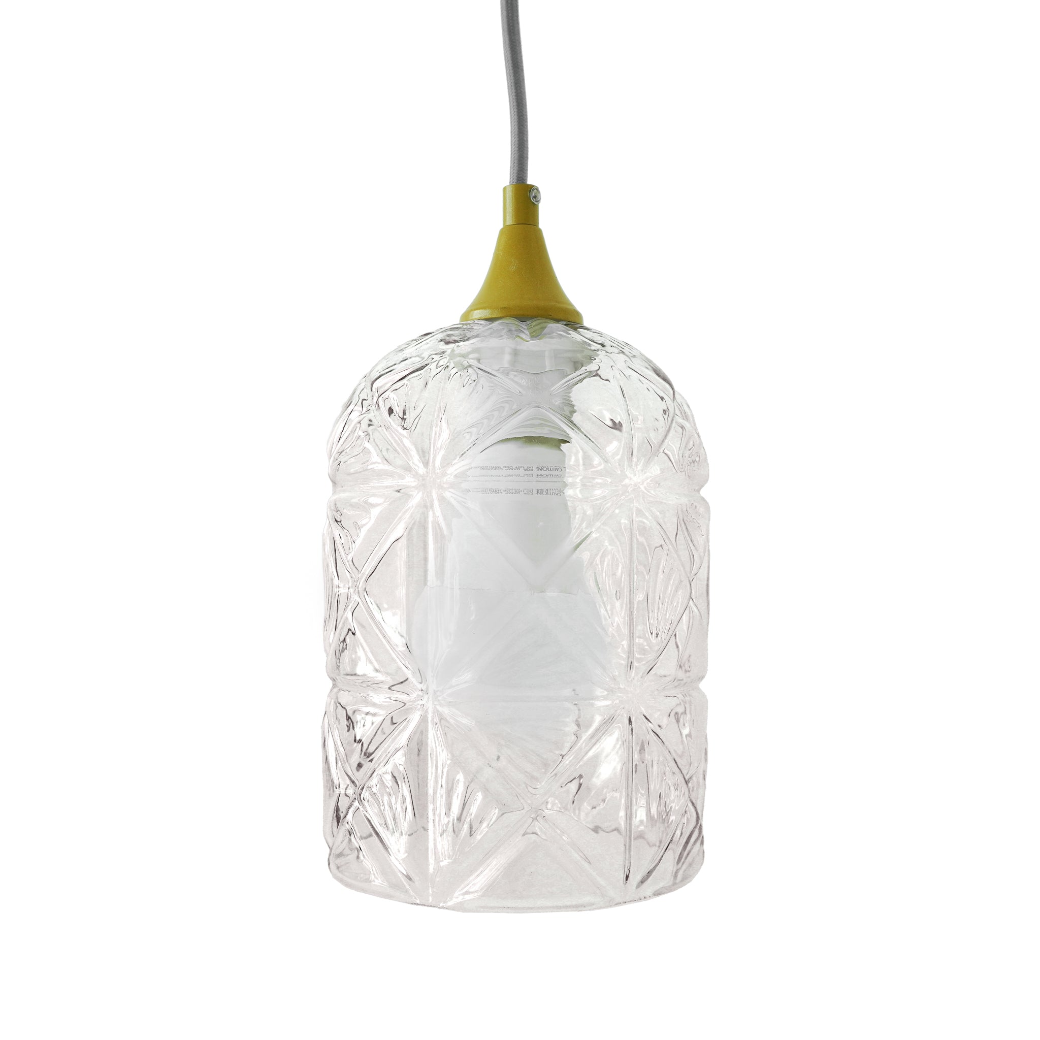Glowline Pendant Lamp - Gold and Clear – Luxury Lighting – Curated by 