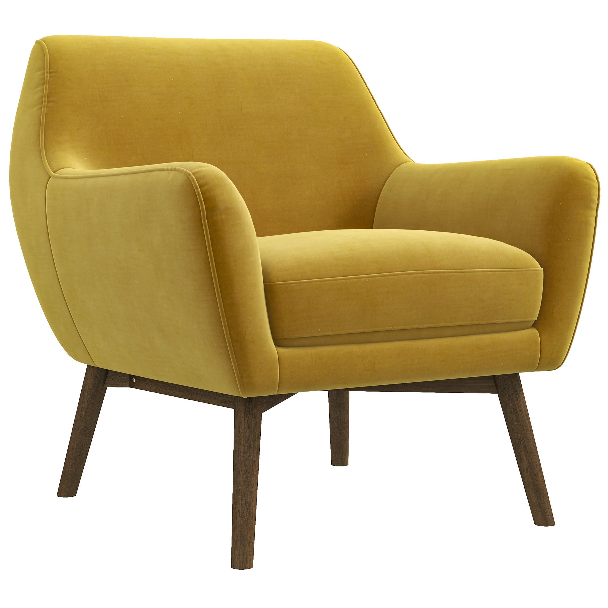 Panom Gold Velvet Lounge Chair – Luxury Modern Seating – Curated by SH