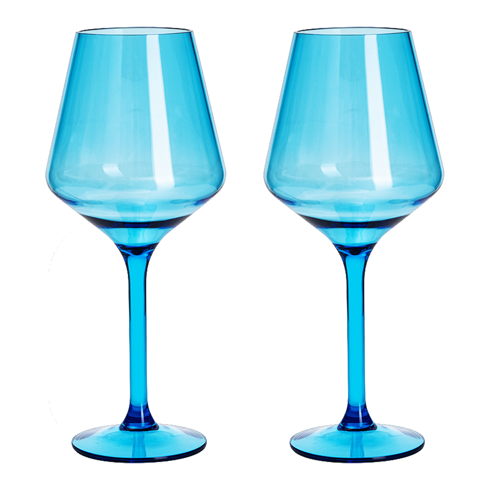 Saint Tropez Acrylic Stemmed Wine Glassware, Set of 2