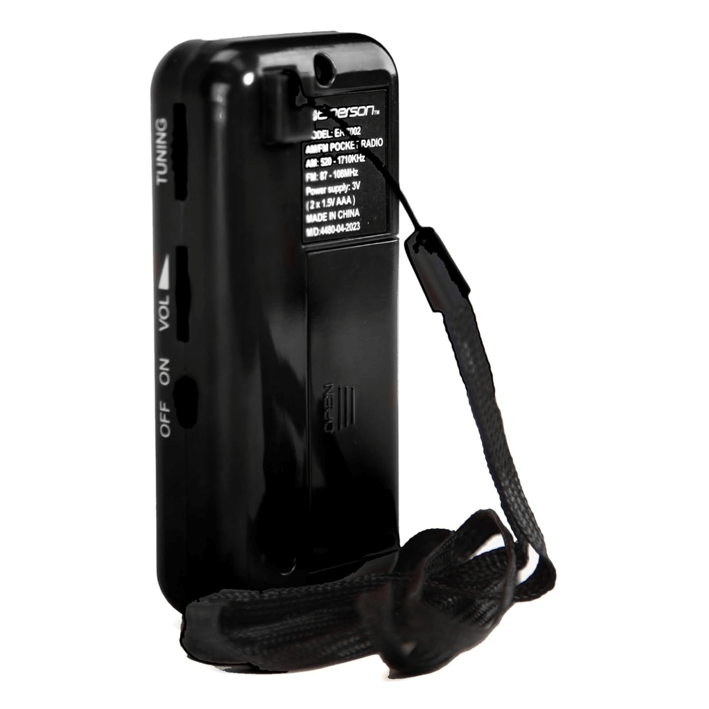 Emerson Portable AMFM Radio with Earbuds and Wide Frequency Range of Stations