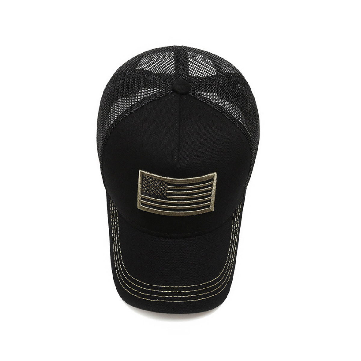 JupiterGear American Flag Trucker Hat with Adjustable Strap | Breathable & Unisex