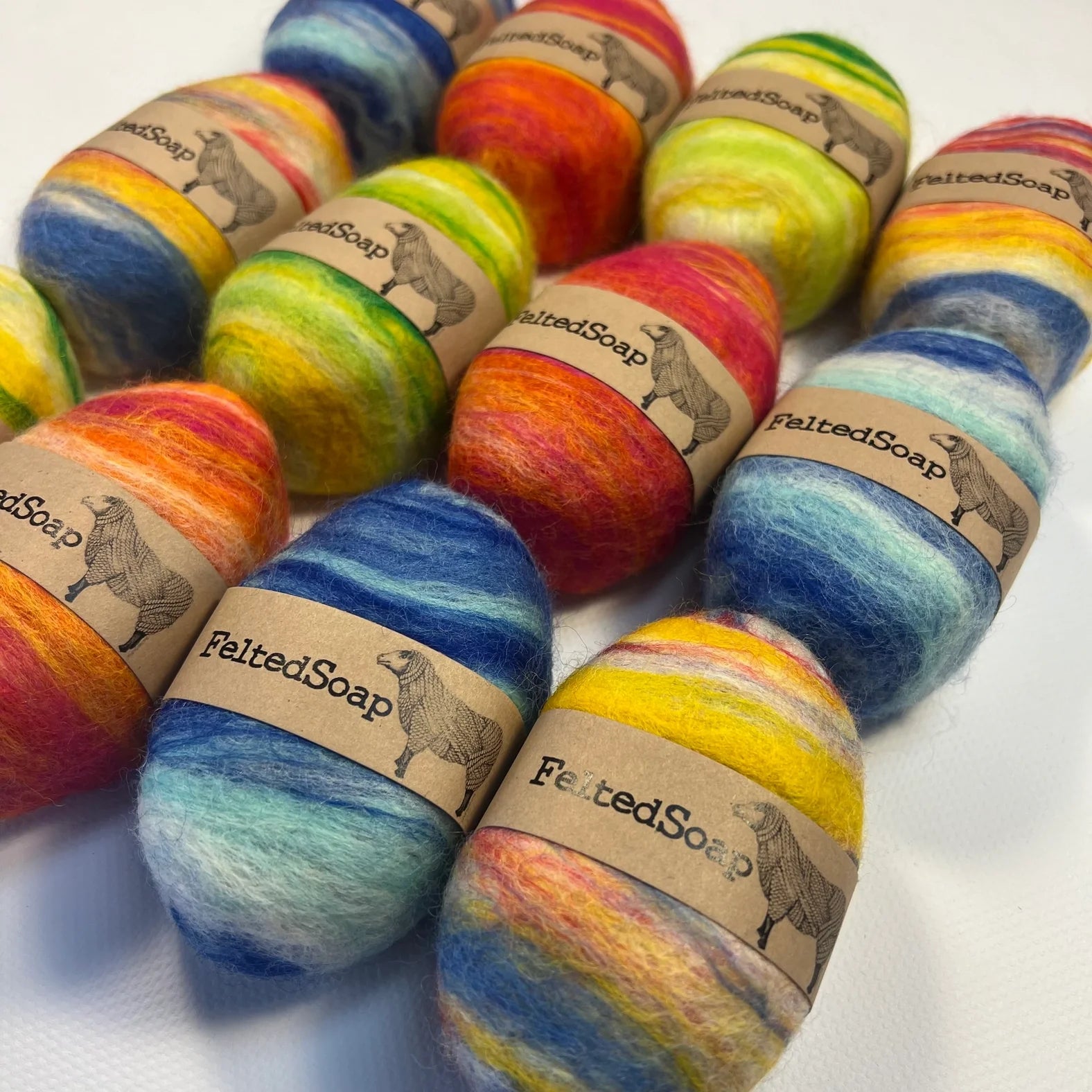 Felted Wool Soap Bars