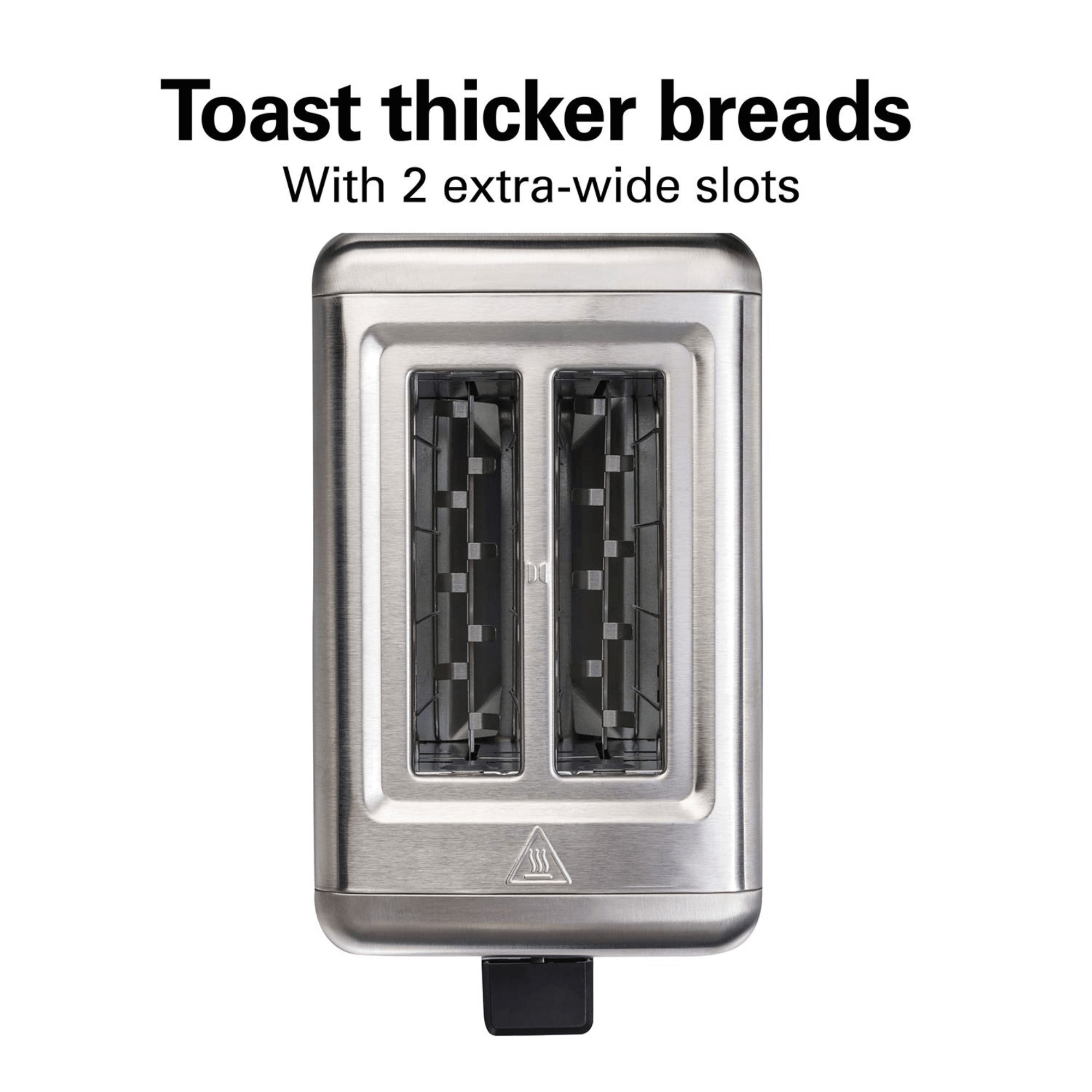Hamilton Beach Brushed Stainless Wide-Slot 2-Slice Toaster