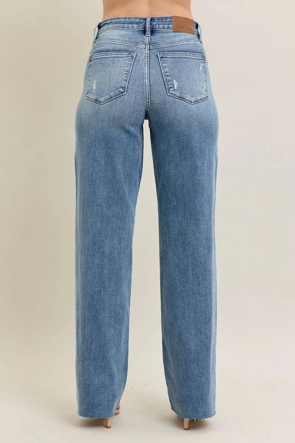 V-Front Baggy Judy Blue Jeans - Full & Plus Sizes