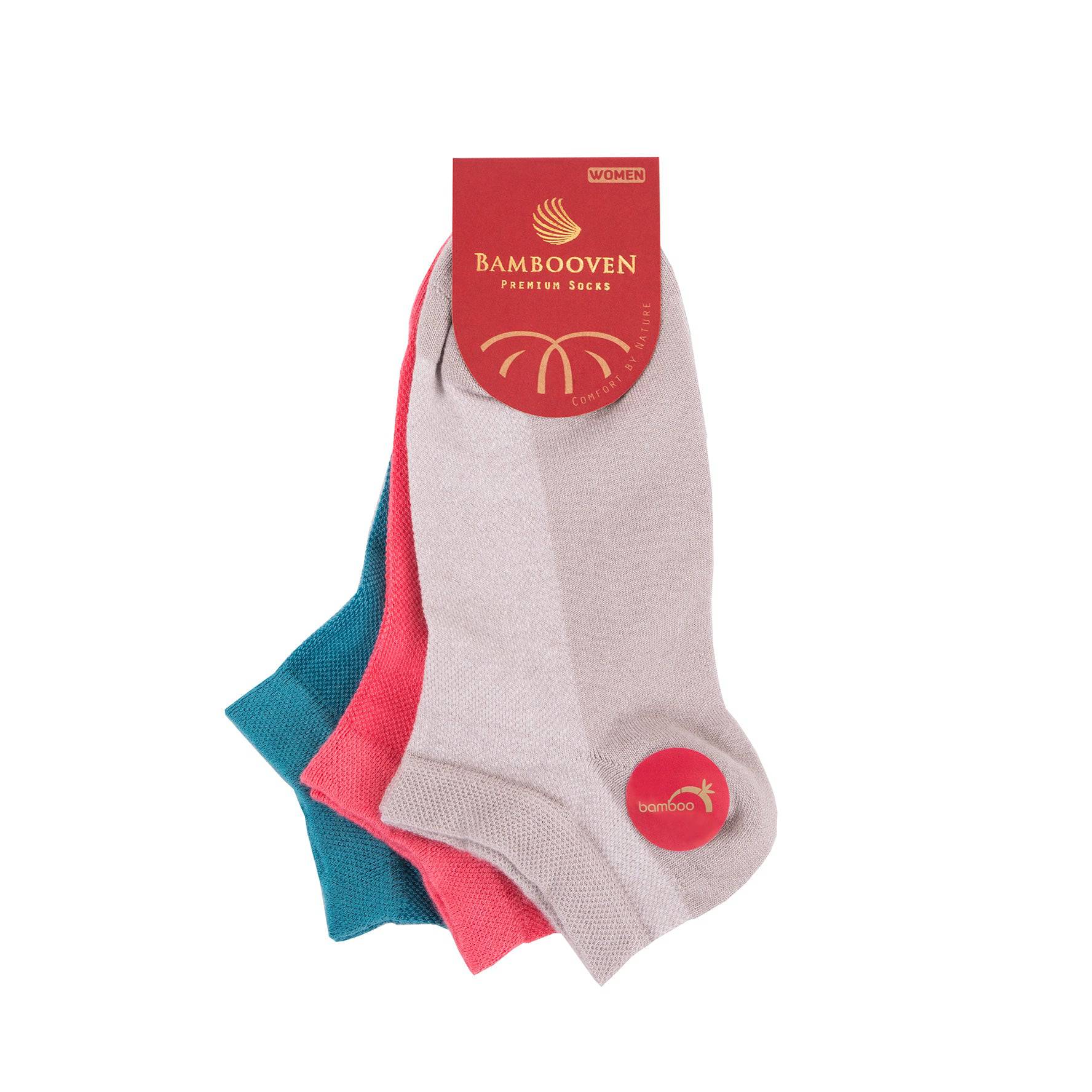 Women’s Bamboo Ankle Socks 3-Pack - 525