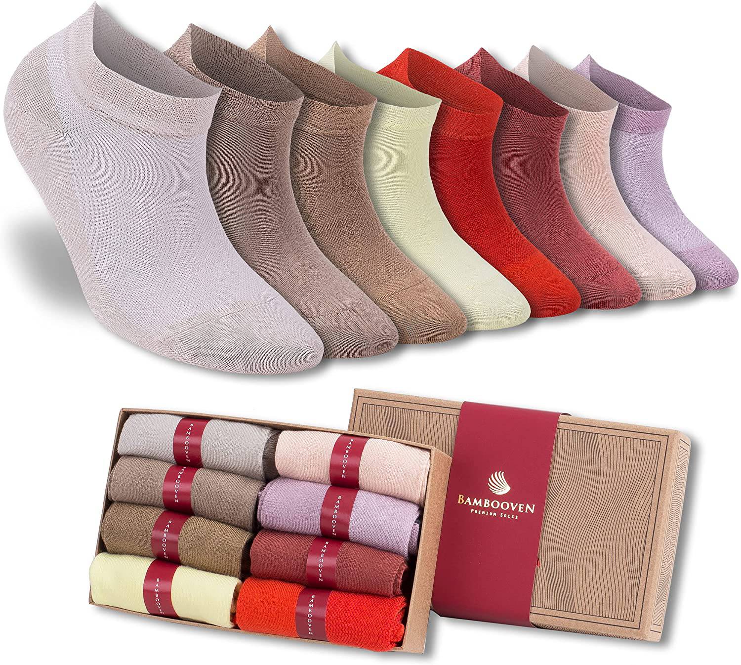 Women’s Bamboo Ankle Socks 8-Pack - 628