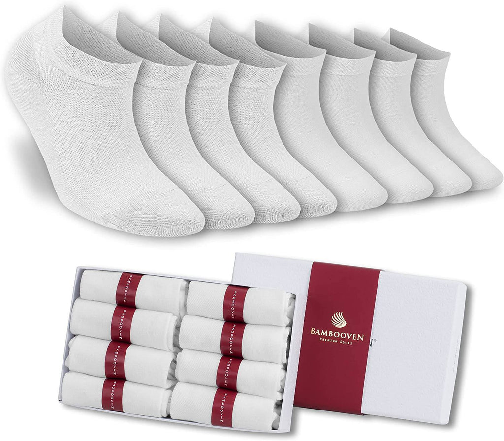Women’s Bamboo Ankle Socks 8-Pack "White" - 631