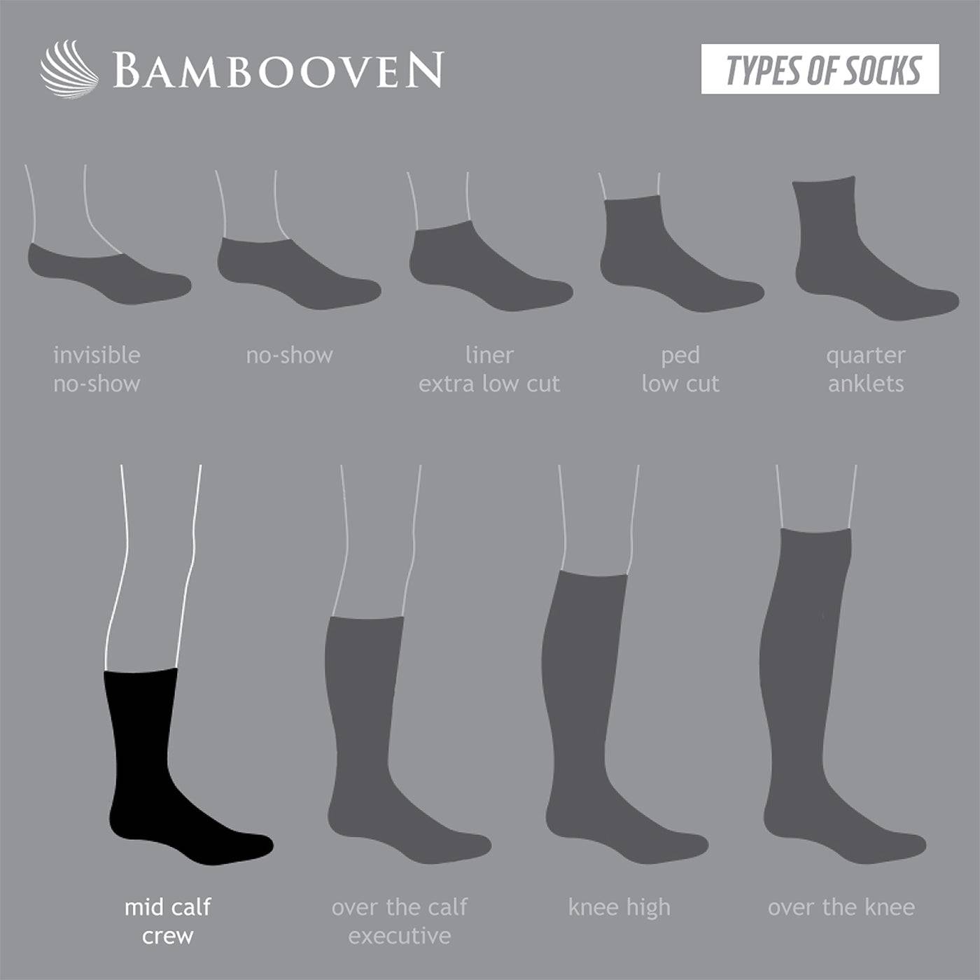 Men’s Bamboo Lightweight Dress & Trouser Socks 3-Pack - 509