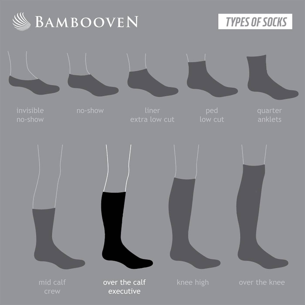 Men’s Bamboo Diabetic Dress & Trouser Socks 6-Pack - 637