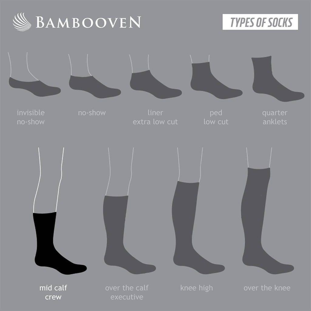 Men’s Bamboo Lightweight Dress & Trouser Socks – 8-Pack | Odor-Free, Breathable, Premium Comfort - 543