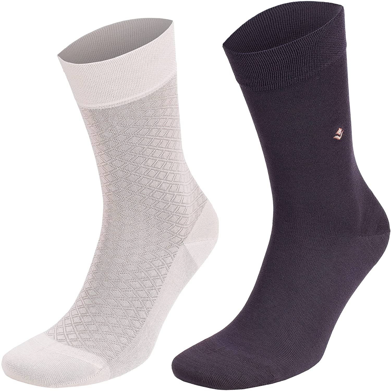 Men’s Bamboo Lightweight Dress & Trouser Socks – 8-Pack | Odor-Free, Breathable, Premium Comfort - 543