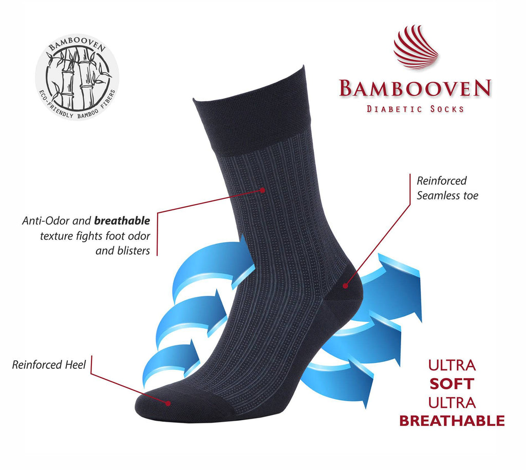 Men’s Bamboo Lightweight Dress & Trouser Socks – 8-Pack | Odor-Free, Breathable, Premium Comfort - 543
