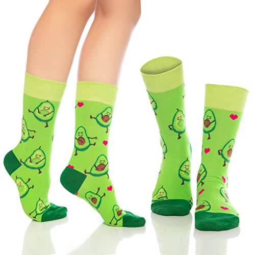 Fun Crew Socks for Men and Women – Colorful Cotton Novelty 6-Pack