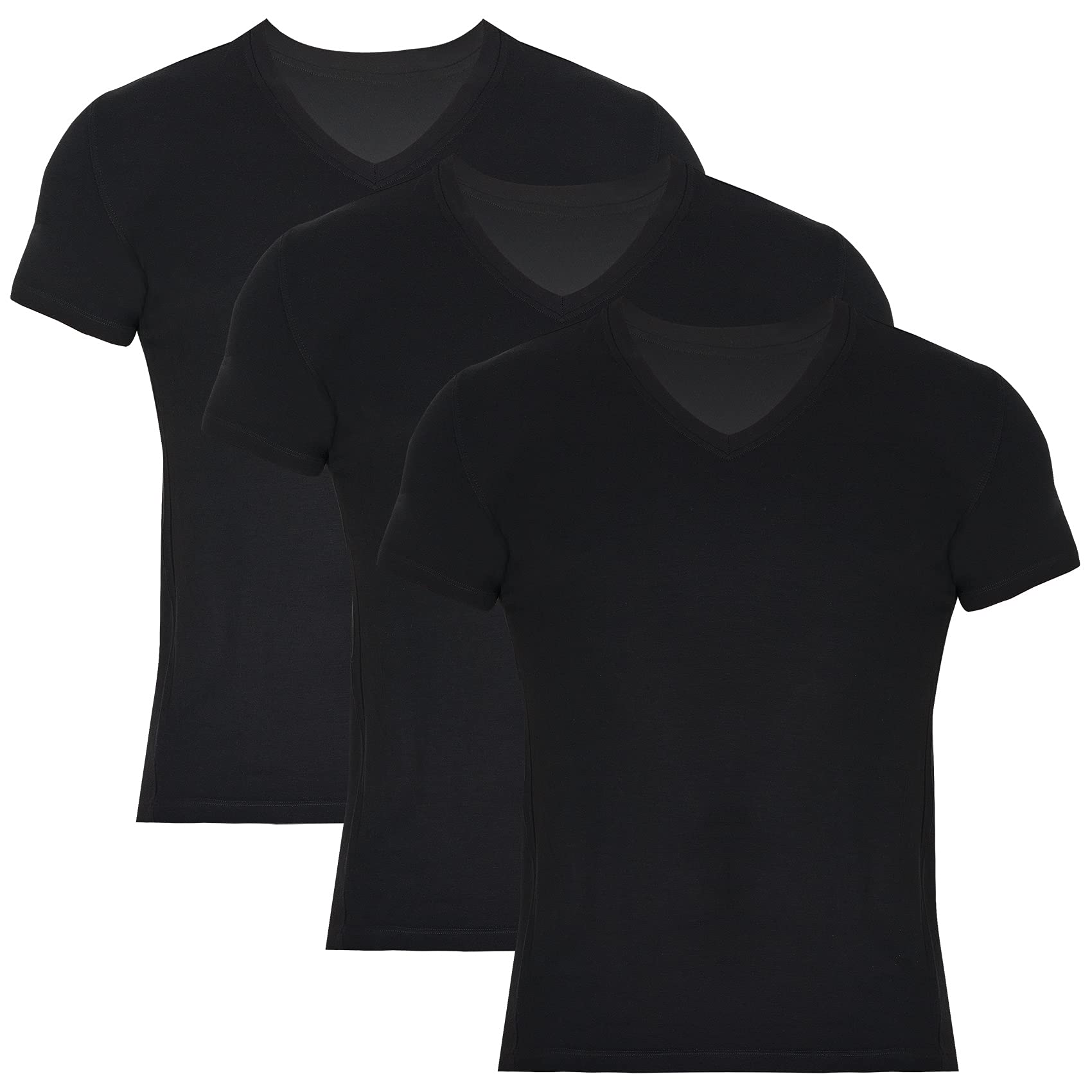 Men's Bamboo V-Neck Undershirt (3 Pack)