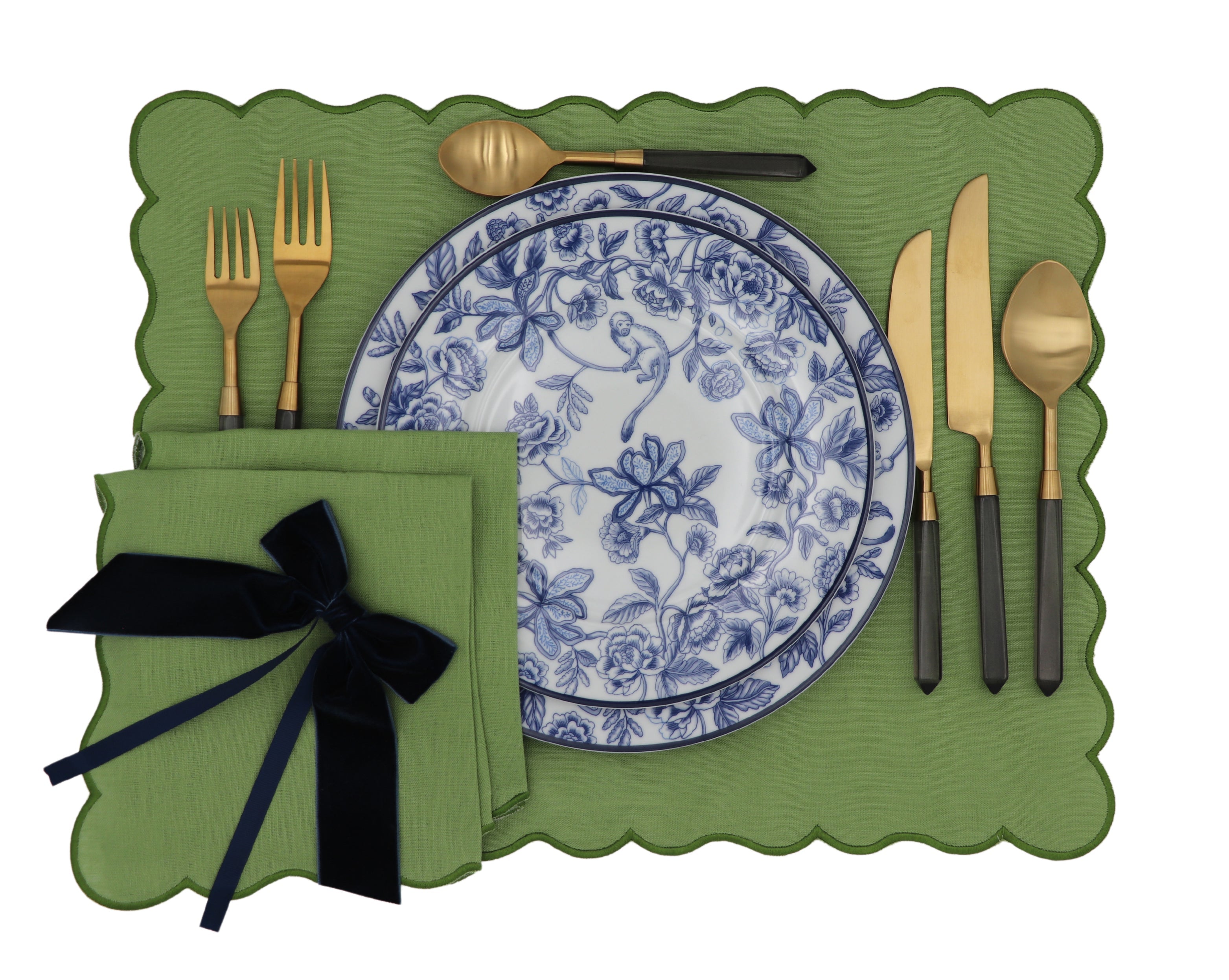 Bombay Blue Starter Plate - Set of 4