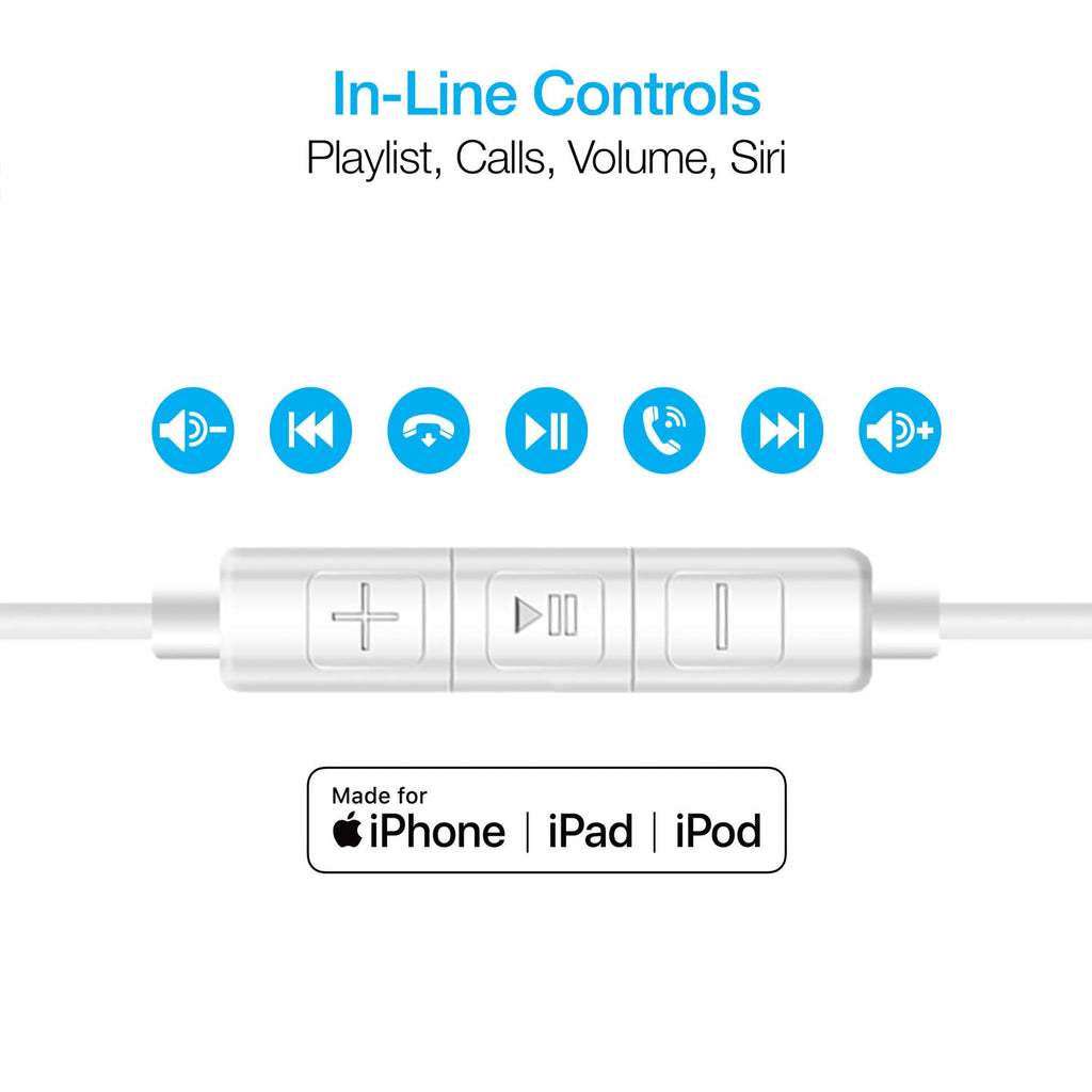 Naztech Platinum High Fidelity Lightning Earbuds