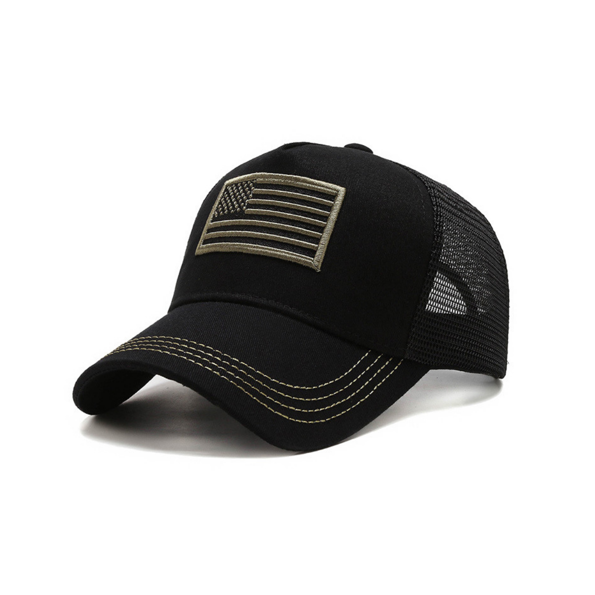 JupiterGear American Flag Trucker Hat with Adjustable Strap | Breathable & Unisex