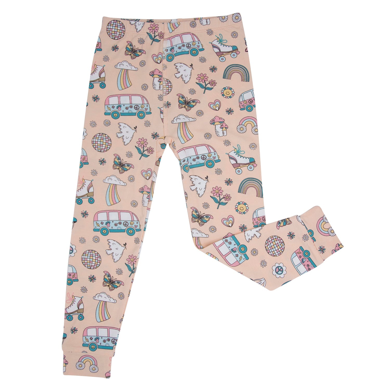 Retro Roller Skates Big Kid Pajama Set