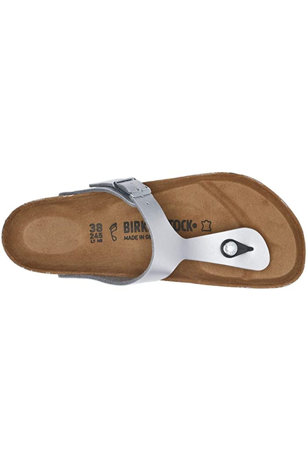 Birkenstock Gizeh Silver Regular Width