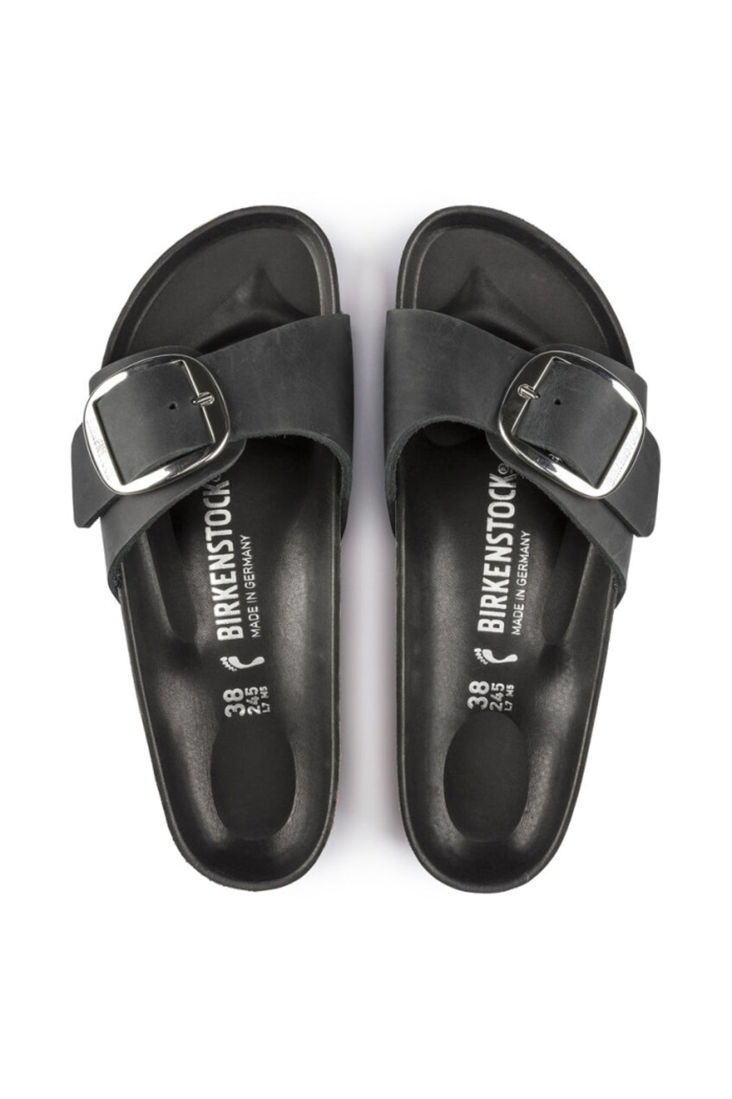 Birkenstock Madrid Big Buckle in Black