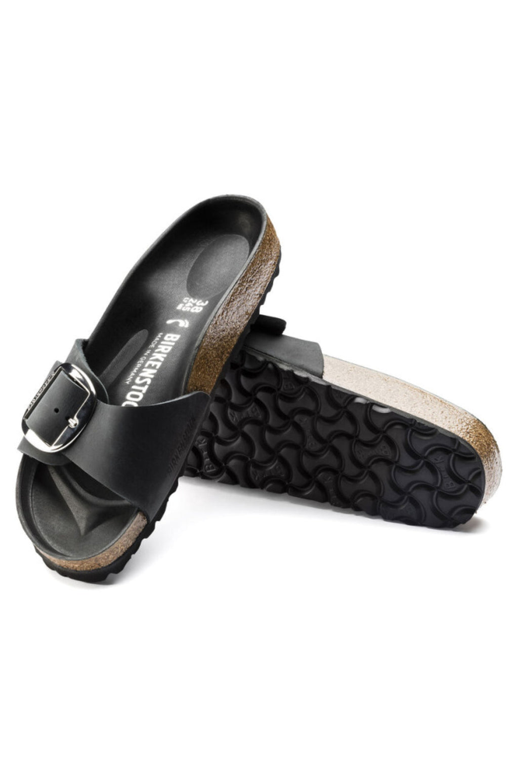 Birkenstock Madrid Big Buckle in Black