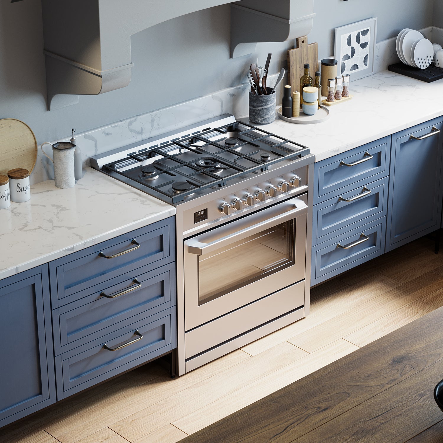 Rangaire 36" Gas Range Convection Oven Freestanding Stainless Steel RRG361TS