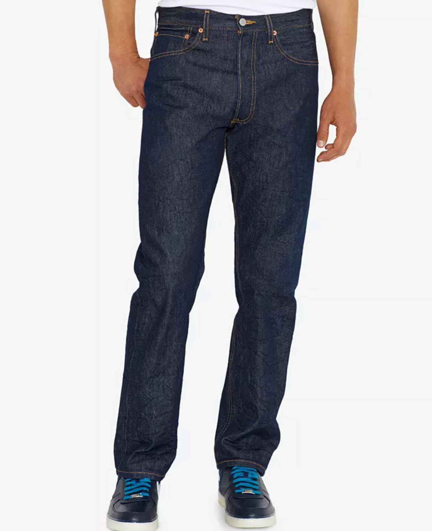 Mens Levi 501 Shrink To Fit Jeans