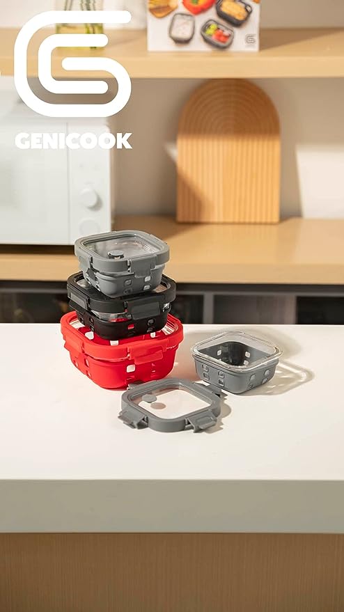 Glass Containers + Lids Set