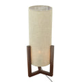Brisa Table Lamp, Walnut Wood Base with Natural Linen Shade