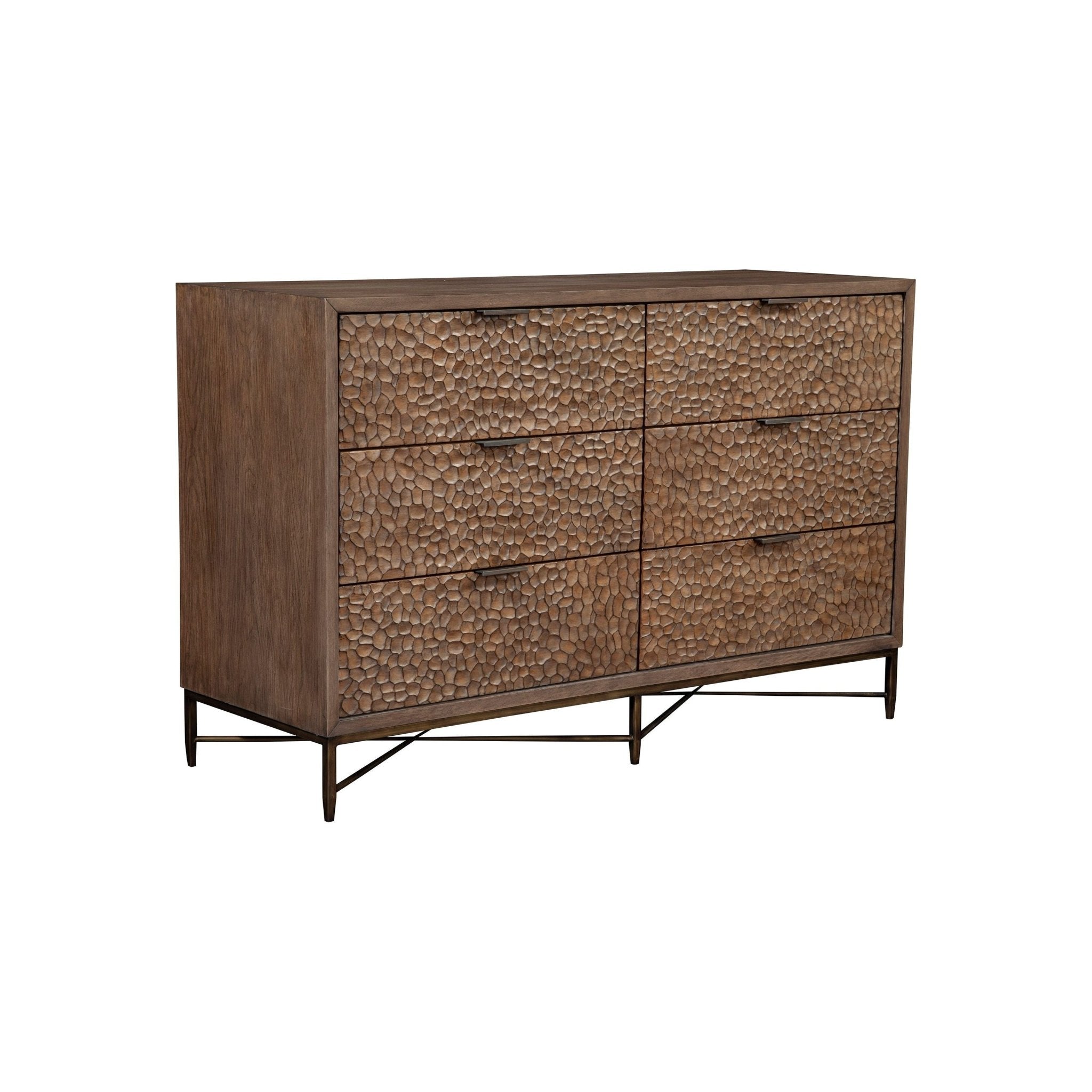Brown Pearl Dresser, Brown Bronze