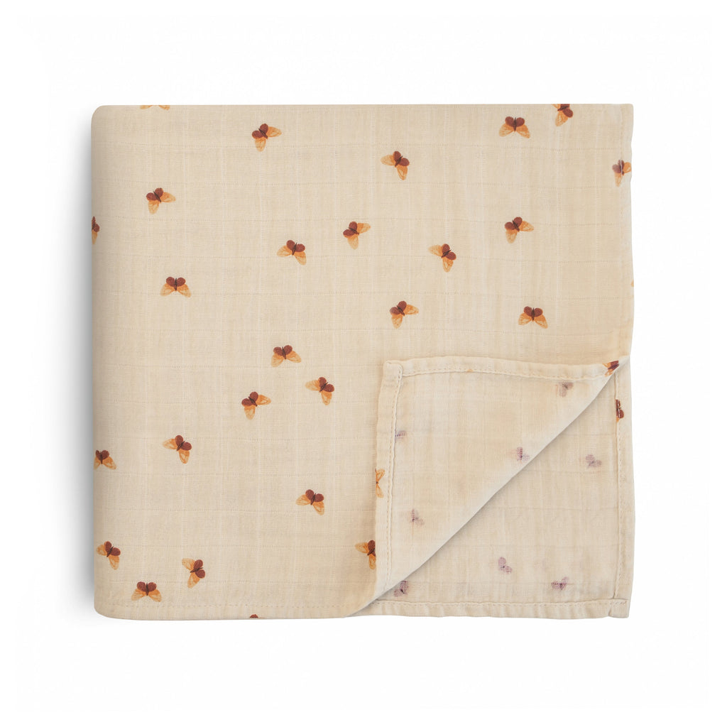 Organic Cotton Muslin Swaddle Blanket
