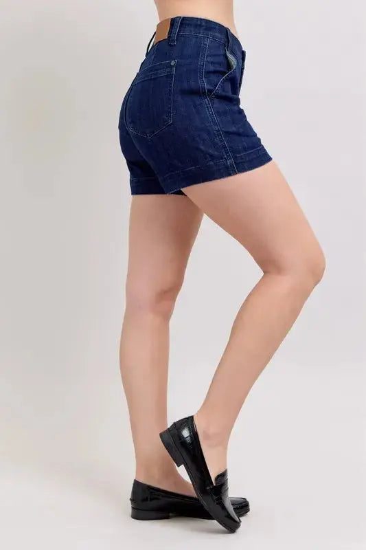 Judy Blue Jeans - Full Size High Waist Denim Shorts