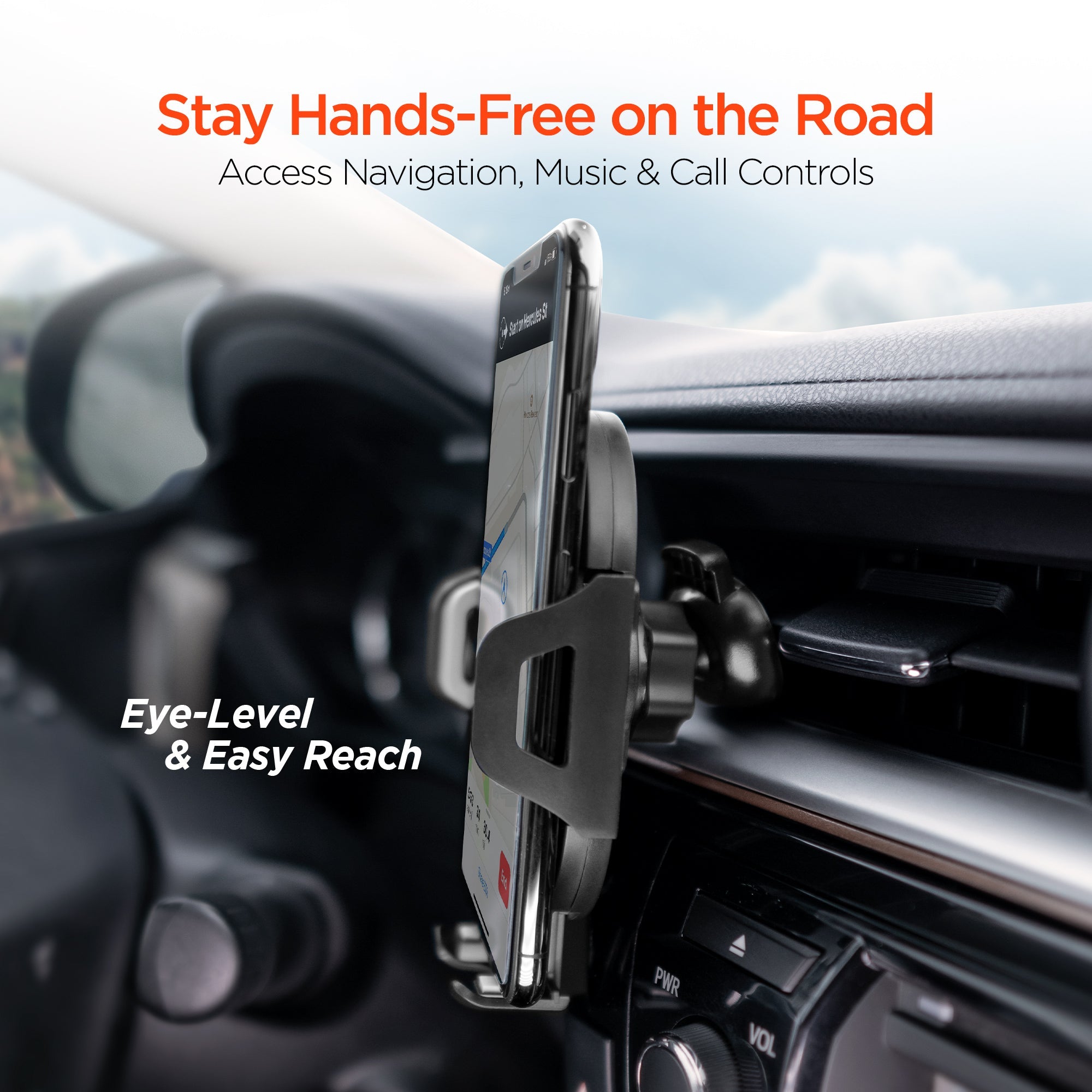 HyperGear 3-in-1 Phone Mount Kit Black (15289-HYP)