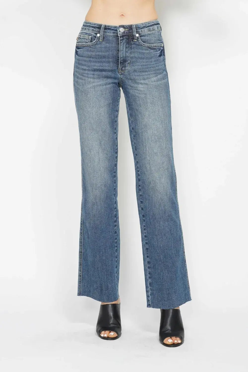 Full Size/Plus Size Tummy Control Straight Judy Blue Jeans