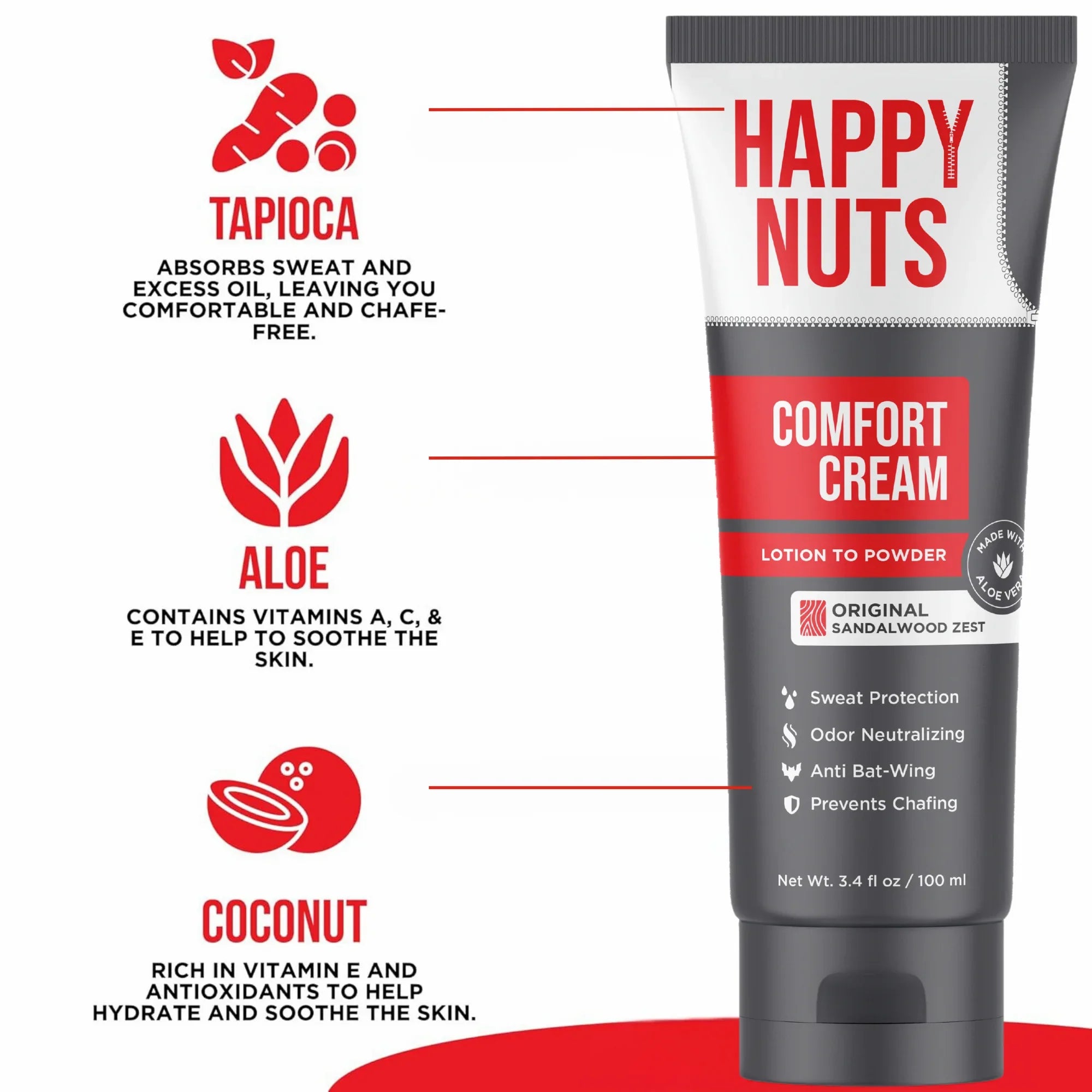 HAPPY NUTS Comfort Cream Deodorant