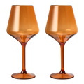 Saint Tropez Acrylic Stemmed Wine Glassware, Set of 2
