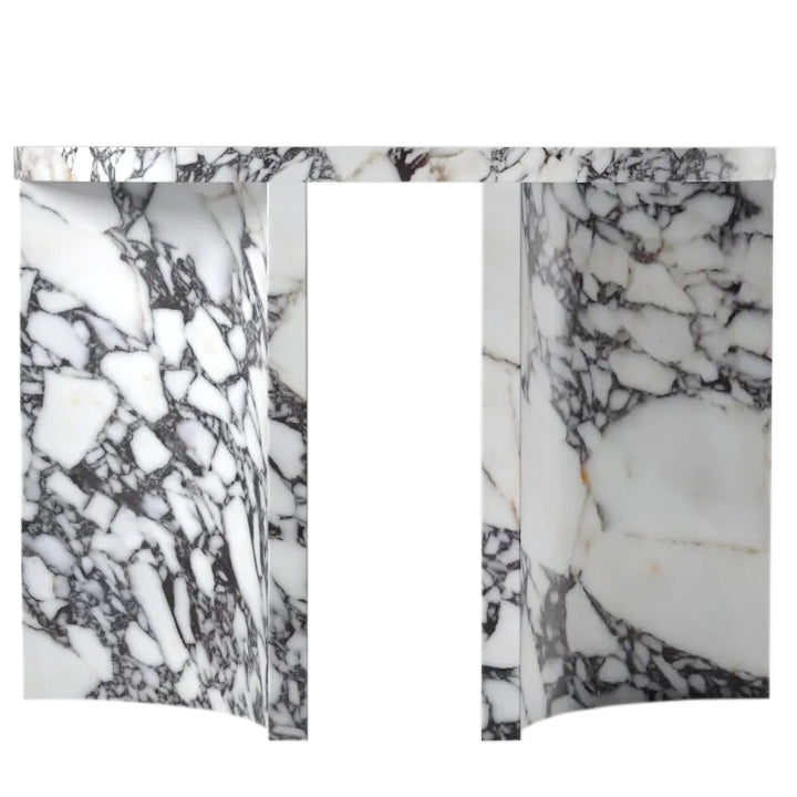 Calacatta Viola Marble Designer Arched Legs Console Polished