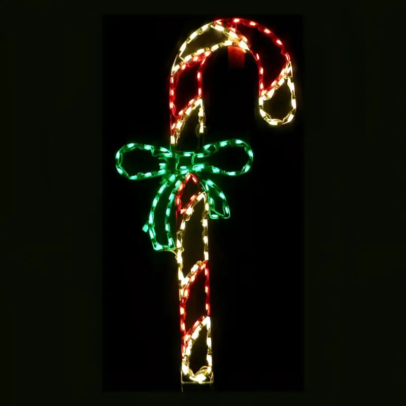 Candy Cane with Bow