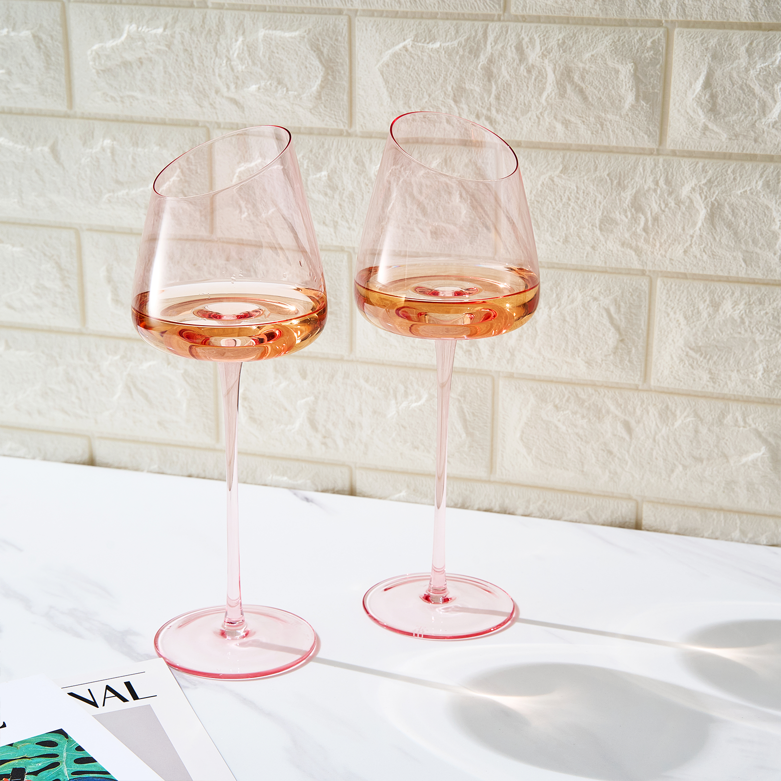 Colosseum Stemmed Wine Glassware, Set of 2