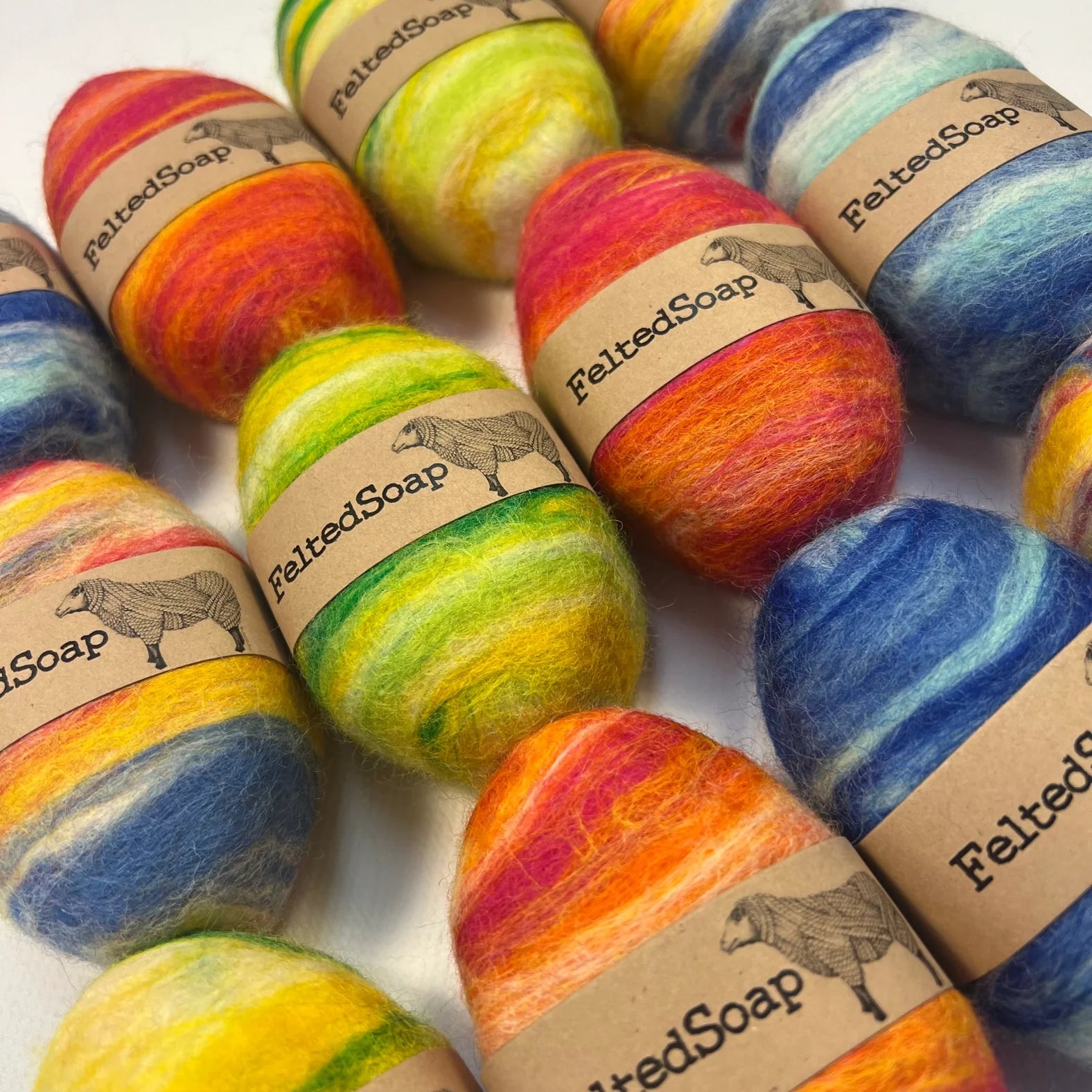 Felted Wool Soap Bars