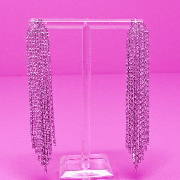 Blind Me Long Shine Earrings