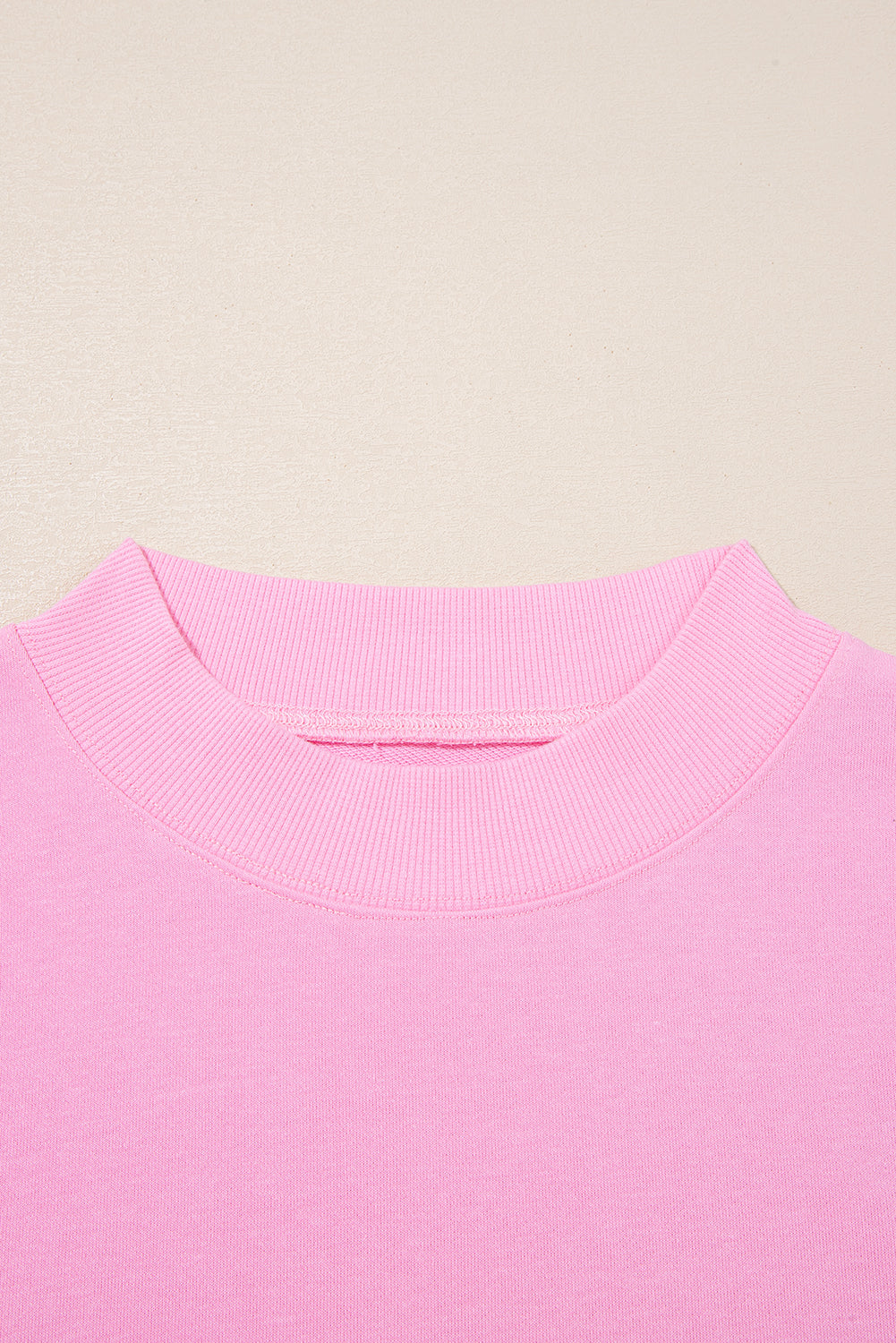 Plus Size Solid Ruffle Tiered Ribbed Crewneck Top