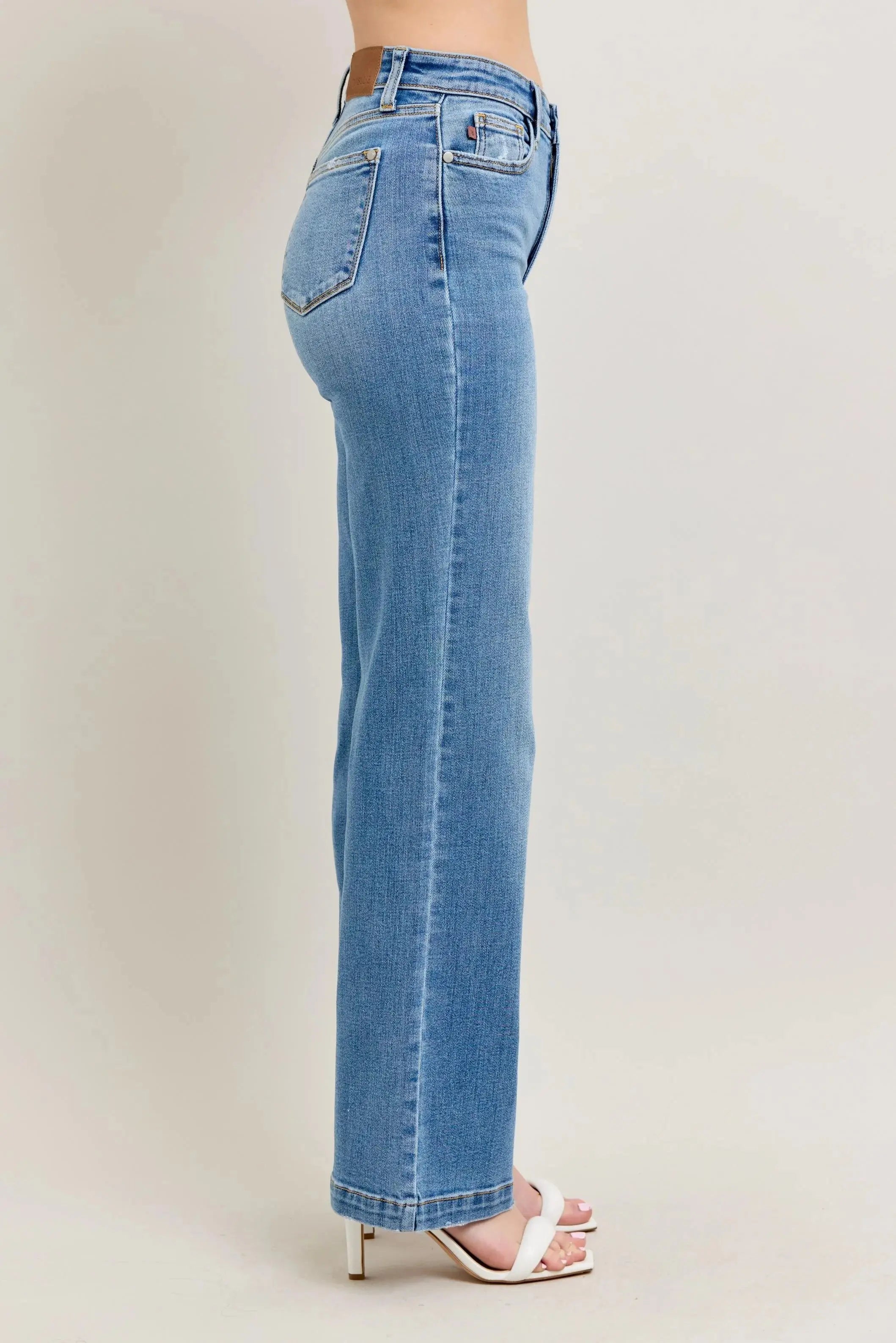 Full Size/Plus Size High Waist Straight Leg Judy Blue Jeans