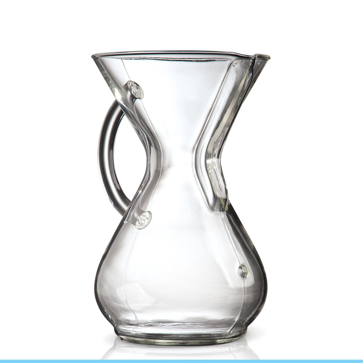 Chemex Glass Handle Series Coffee Makers 3 , 6, 8, 10 Cup