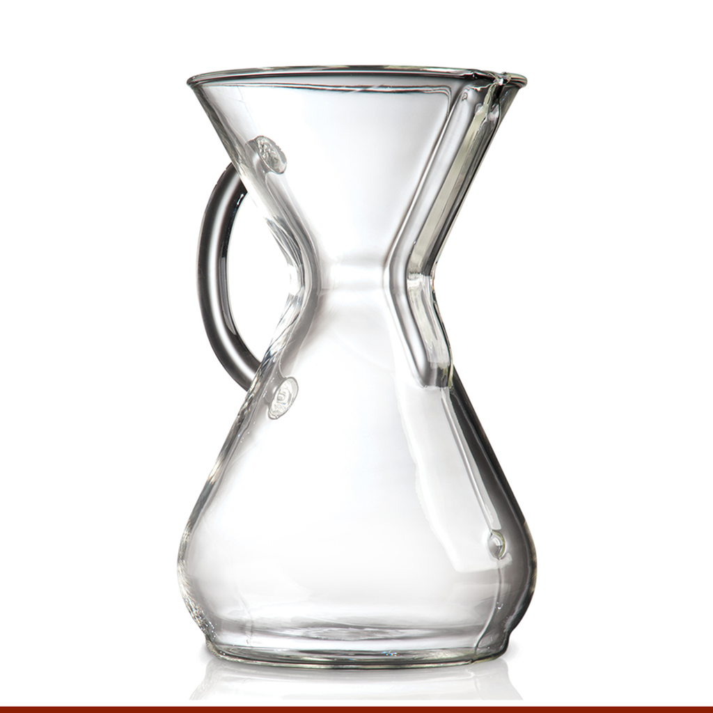 Chemex Glass Handle Series Coffee Makers 3 , 6, 8, 10 Cup