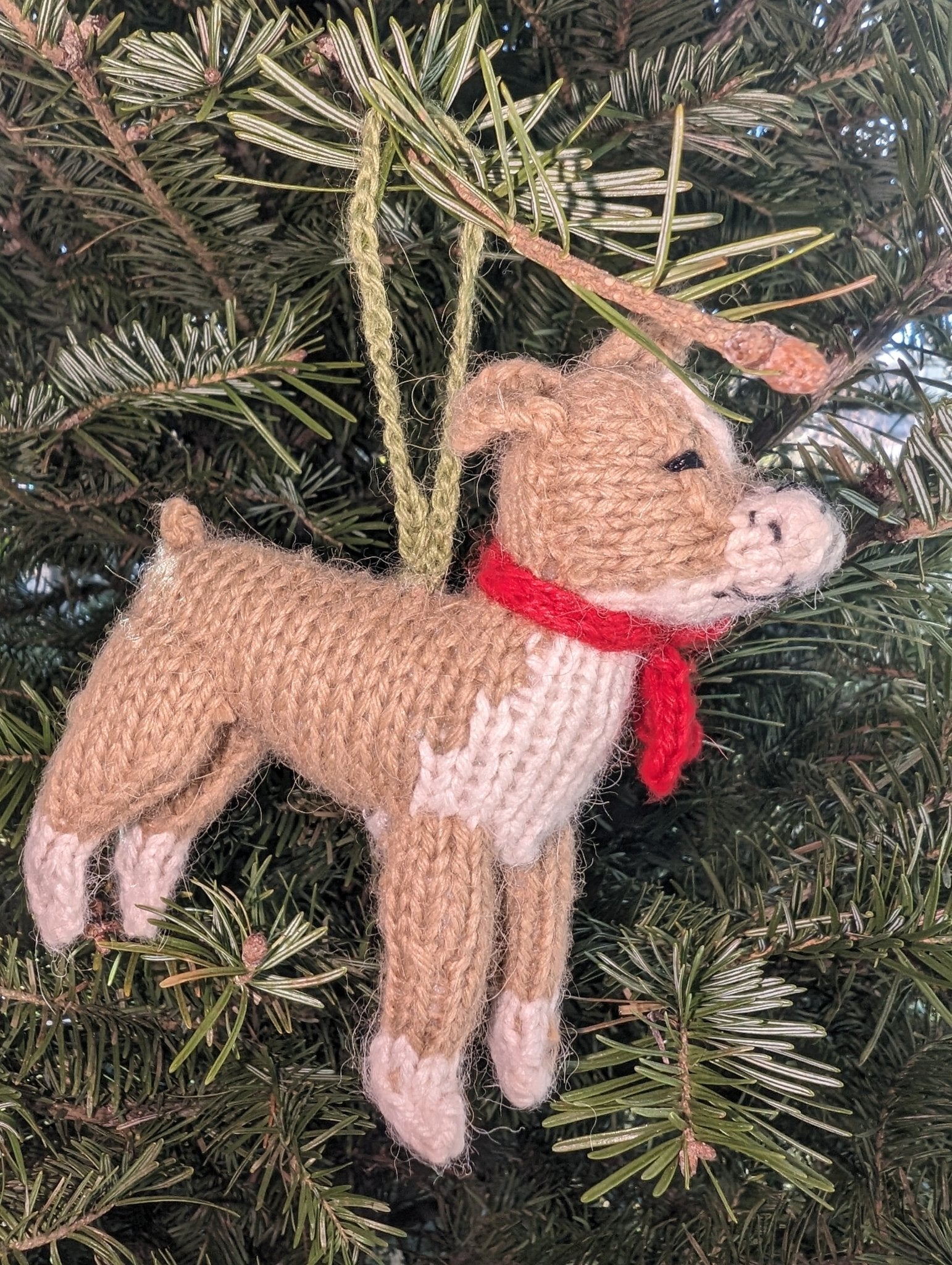 Chihuahua Dog Hand Knit Christmas Ornament Arcadia Home