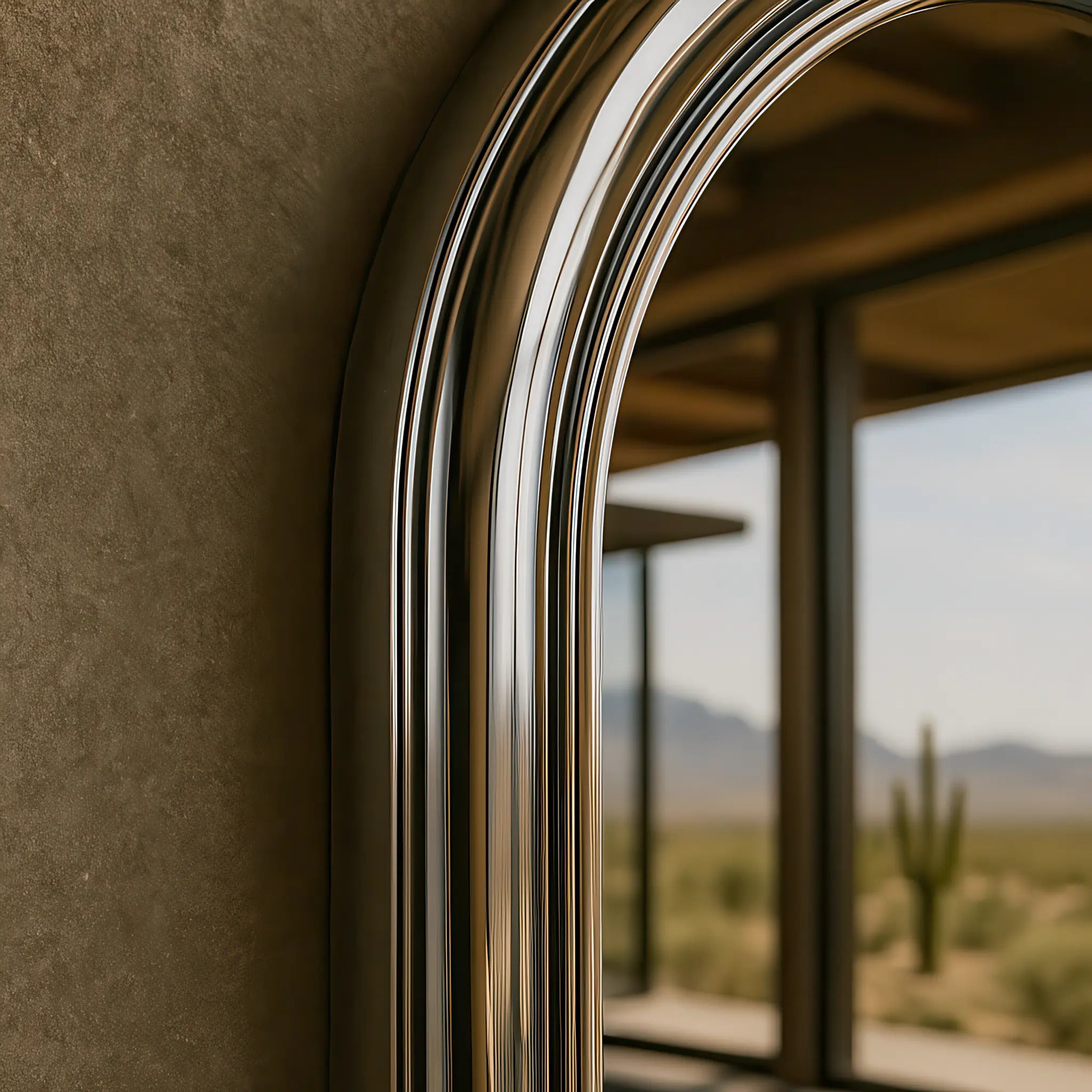 Chrome Pill Mirror